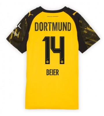 Lacne Ženy Futbalové dres Borussia Dortmund Maximilian Beier #14 2025-26 Krátky Rukáv - Domáci